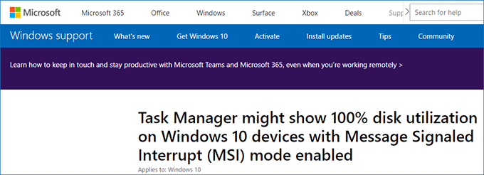 任务管理器显示Windows10惠普笔记本电脑的磁盘使用率为100%