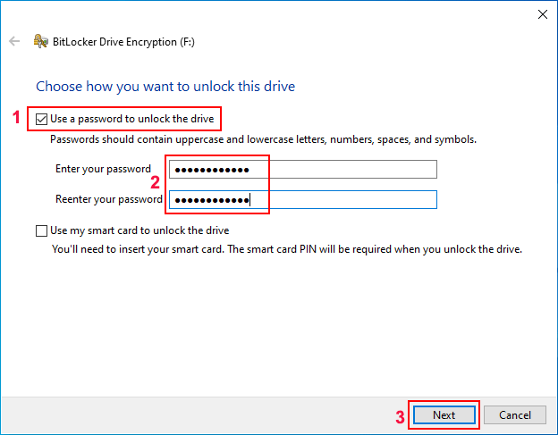 如何在Win10中使用或不使用BitLocker加密USB闪存驱动器