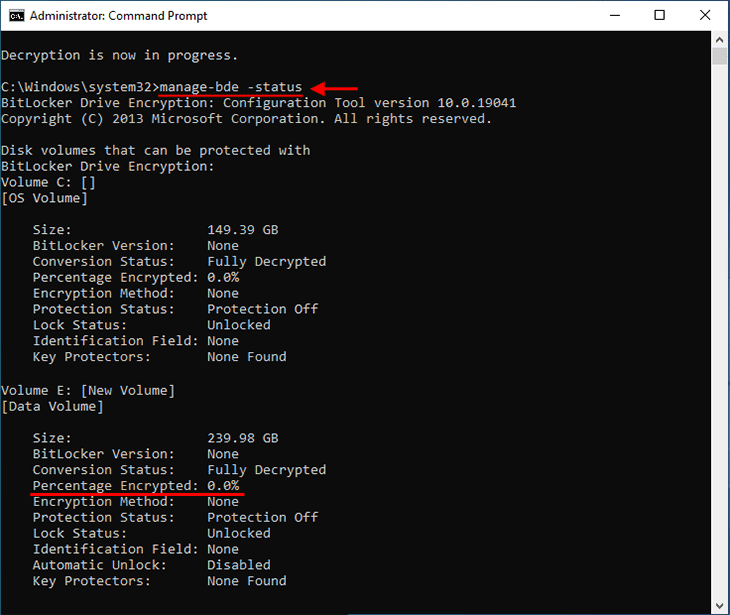 如何在Windows10中关闭或禁用BitLocker加密