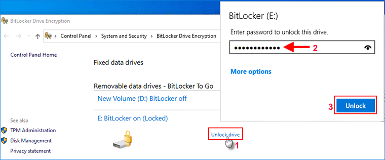 在Windows10中解锁BitLocker加密驱动器的5种方法