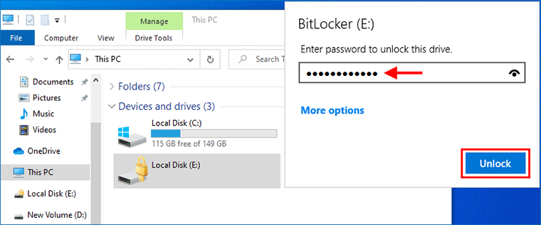 在Windows10中解锁BitLocker加密驱动器的5种方法