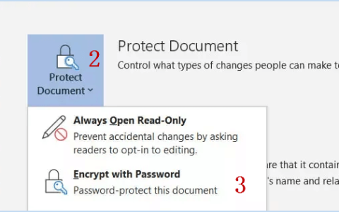 在Win10/Mac中使用密码保护Word文档文件的3个技巧