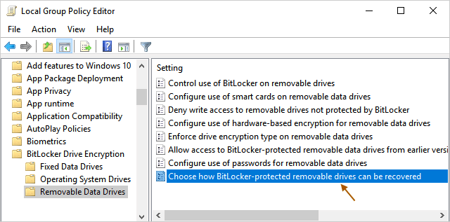 修复：BitLocker恢复密钥无法保存错误