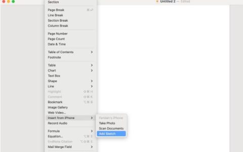 如何使用iPhone或iPad在Mac上插入草图并标记文档