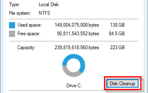 Windows10中C盘无缘无故满了，6种修复方法