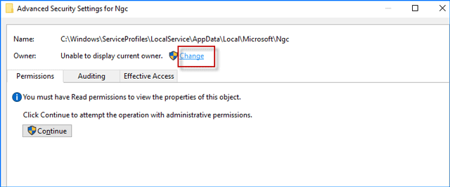修复Windows10中的“您的PIN码不再可用”错误