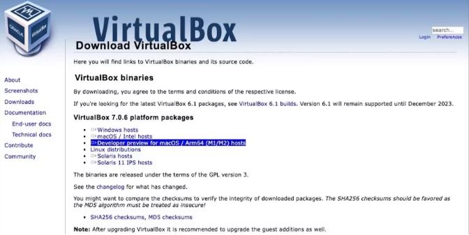 如何在Apple Silicon Mac上安装VirtualBox