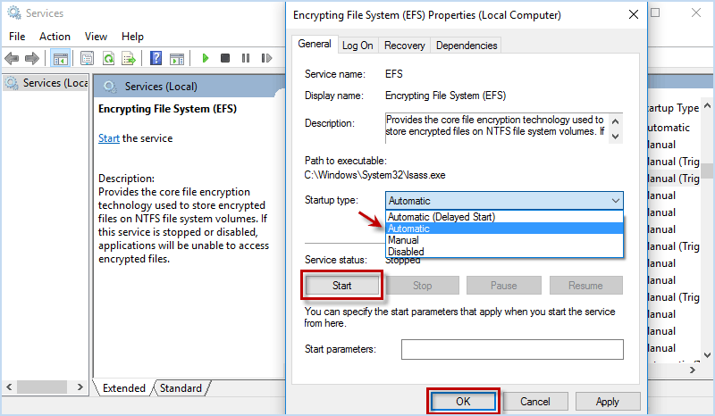 Win10中“加密内容以保护数据”选项不可用，如何修复？