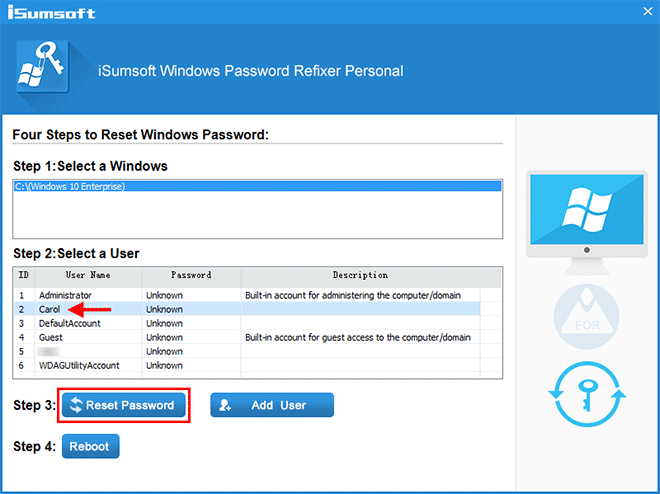 系统映像还原期间Windows10密码不正确