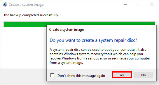 如何在Windows10中创建和恢复系统映像备份