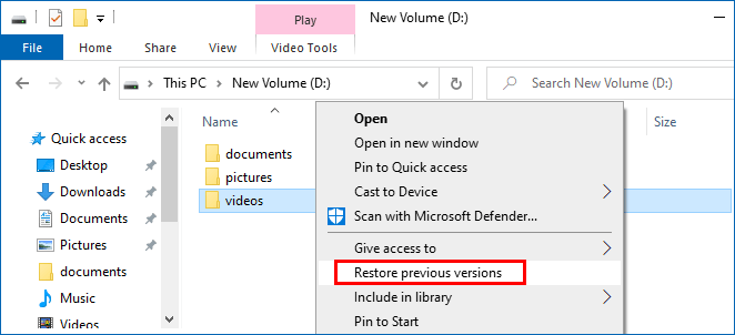 如何在Windows10中使用文件历史记录恢复文件