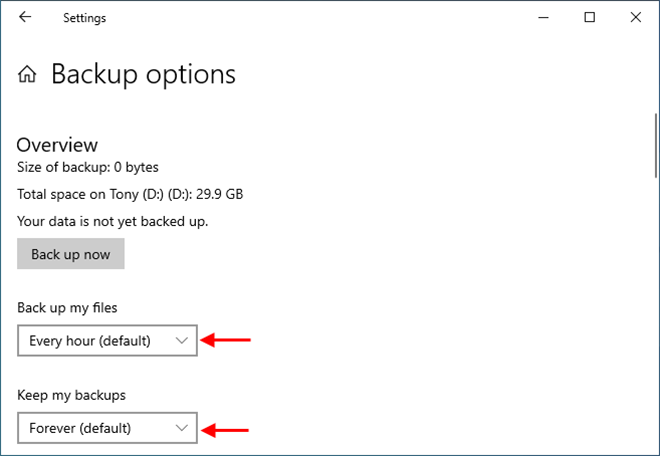 如何在Windows10上打开文件历史记录来备份数据