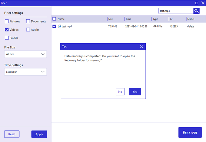 如何在Windows10中恢复Shift删除的文件