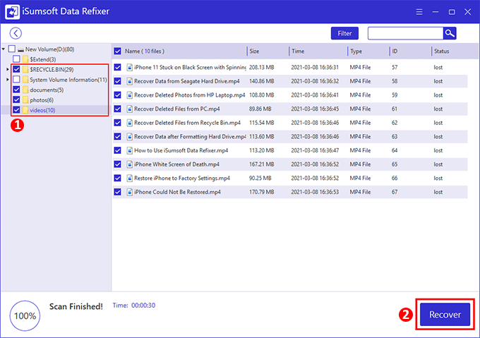 系统还原可以恢复Windows10上已删除的文件吗？