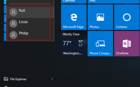 如何从登录屏幕切换Windows10中的用户