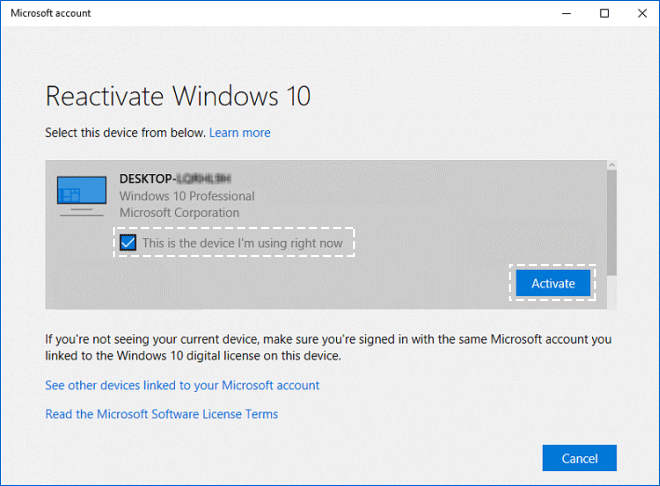 Windows 10 激活疑难解答