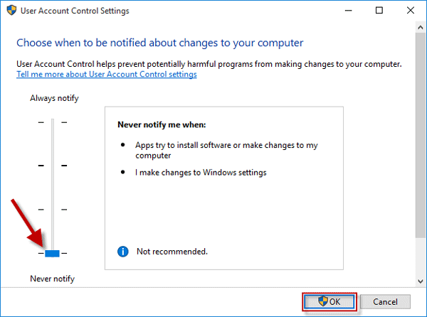 如何在Windows10中禁用用户帐户控制