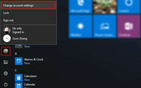 如何更改Windows10的用户帐户名