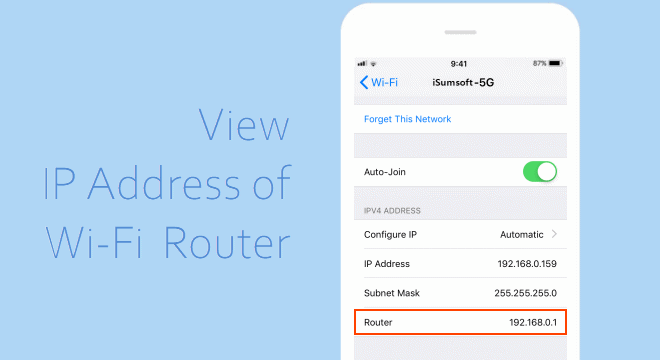 在 iPhone 中查找路由器 IP 地址