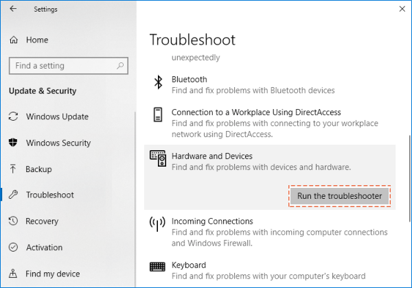 修复了Windows10中无法识别USB设备的错误