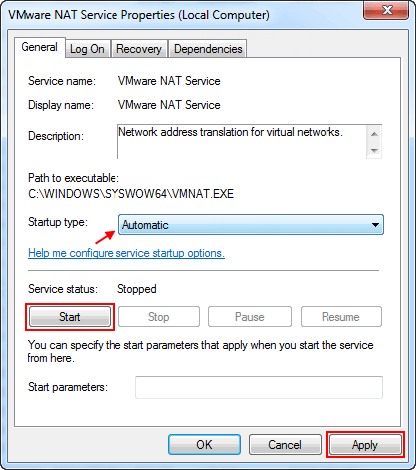 启动VMware NAT服务