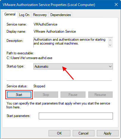 启动VMware授权服务