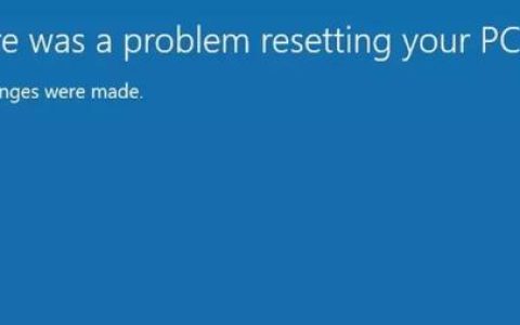 如何修复“重置电脑时出现问题”错误