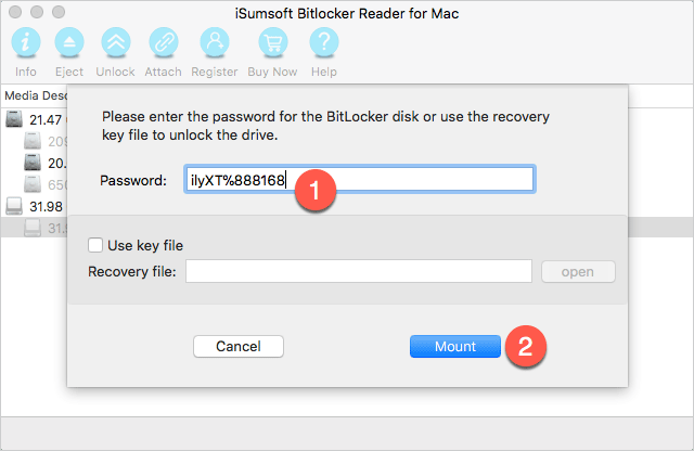 如何在Mac上访问/读取受BitLocker保护的USB驱动器