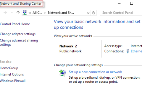如何在Windows7/10中启动网络和共享中心