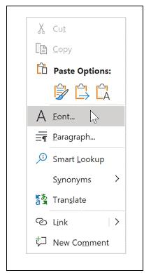 如何更改Microsoft Word中的默认字体