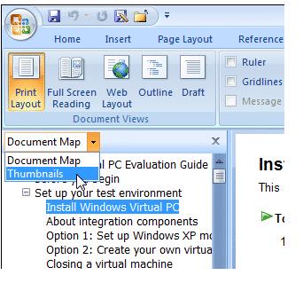 如何在Microsoft Word中使用文档结构图