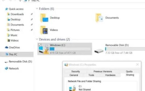 修复：Windows11/10上C 盘上的黄色三角形警告