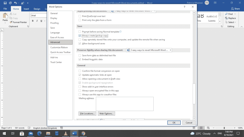 恢复Microsoft Word文档的4种简单方法