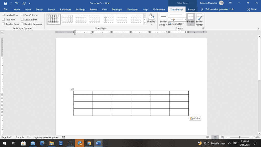 如何在Microsoft Word中合并表格