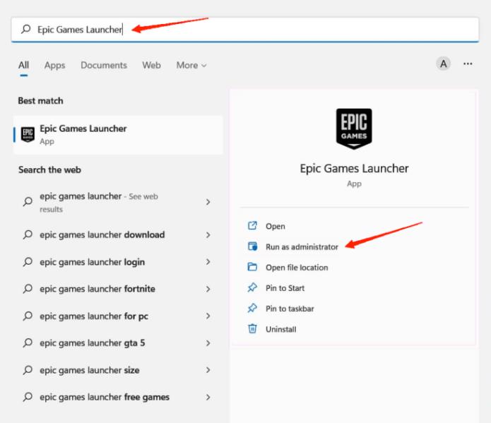 如何修复Epic Games Launcher在Win11上无法打开的问题？