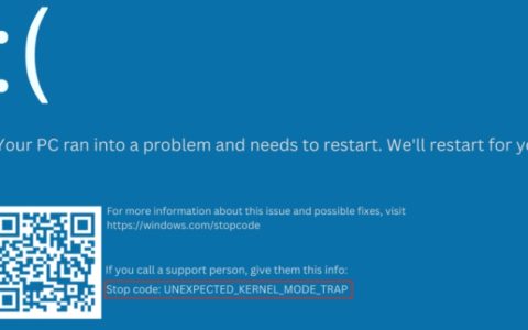 Win11上的Unexpected_Kernel_Mode_Trap错误修复！