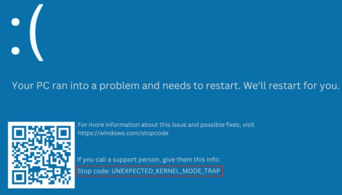Win11上的Unexpected_Kernel_Mode_Trap错误修复！