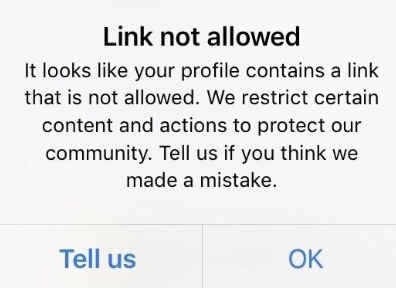 100%修复：Linktree在Instagram上受到限制或不允许