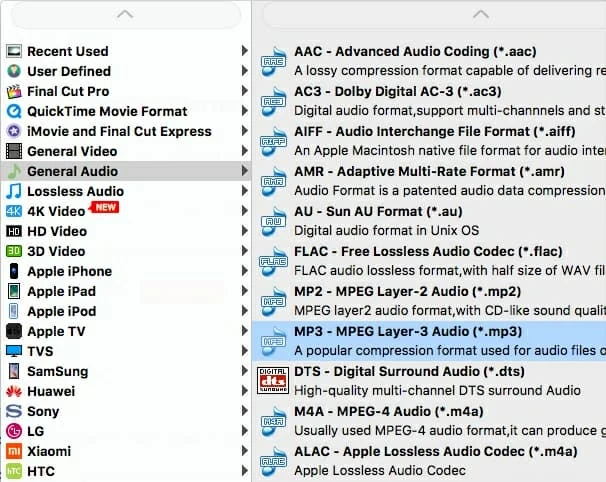 如何将Mac/Windows的MPEG转换为MP3文件