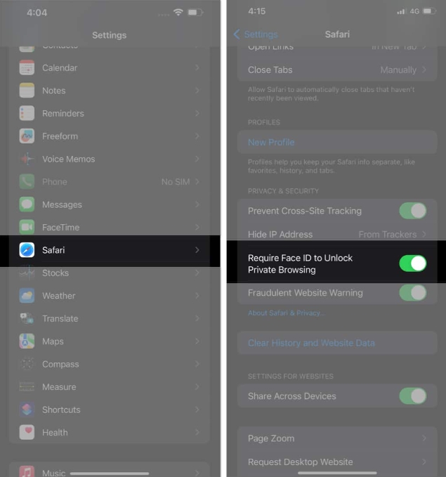 如何在iOS17和macOS Sonoma中锁定Safari私人标签