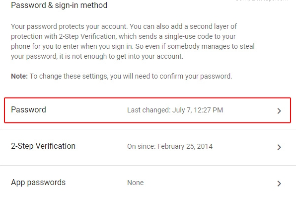 如何在几分钟内更改Google帐户密码