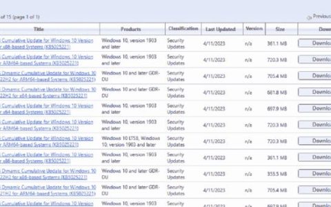 修复KB5025221在Windows10中安装失败并出现错误