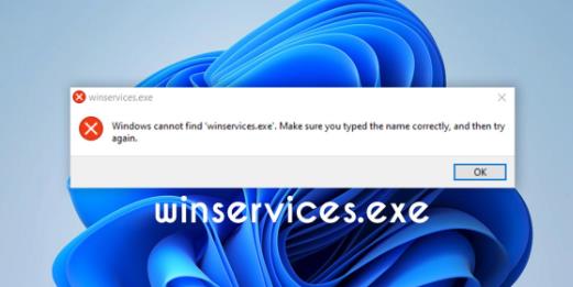Win上的“winservices.exe”是什么？修复错误的方法