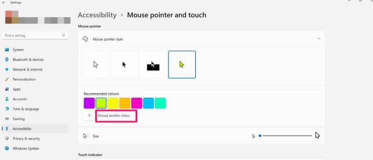 自定义鼠标大小和颜色，Win11鼠标指针设置方法
