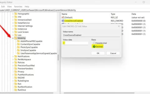 在Windows11上停止或允许此电脑访问您的移动设备
