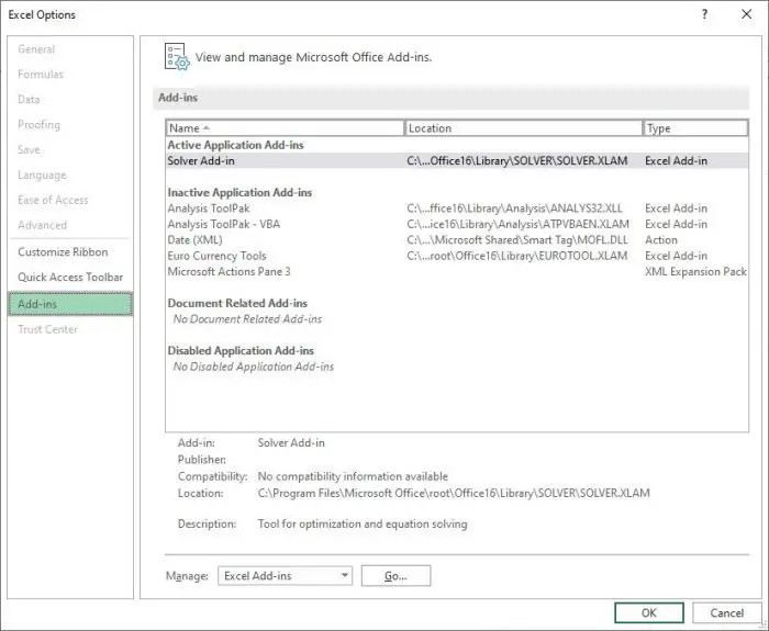 Excel在Windows11/10上运行时显示CPU使用率高