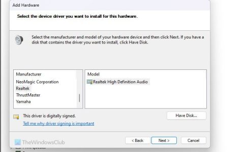 错误0xE0000246，安装Realtek HD音频驱动程序失败