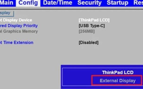 如何使用外部显示器恢复或安装Windows