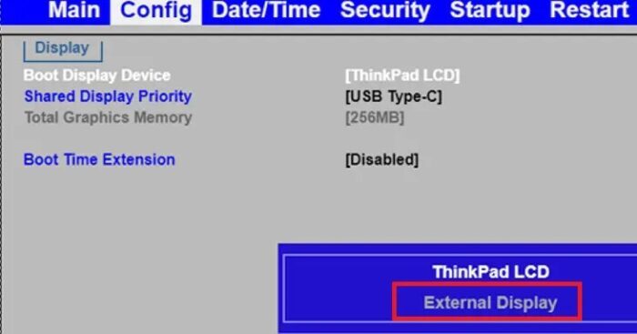 如何使用外部显示器恢复或安装Windows